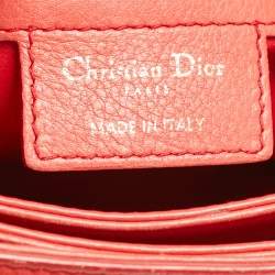 Pre Owned حقيبة كتف ديور ديولينغ جلد أسود كاناج مبطن كبيرة