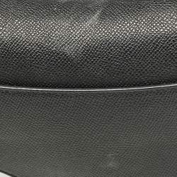 Pre Owned Dior Black Leather Mini Saddle Bag