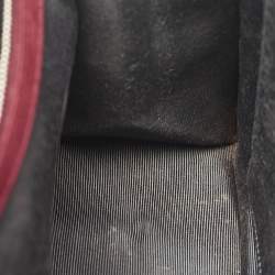 Dior Burgundy Leather Large Diorama Flap Shoulder Bag