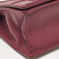 Dior Burgundy Leather Large Diorama Flap Shoulder Bag