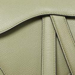 Dior Olive Green Mini Saddle Bag