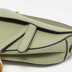 Dior Olive Green Mini Saddle Bag