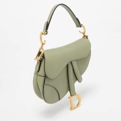 Dior Olive Green Mini Saddle Bag