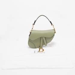 Dior Olive Green Mini Saddle Bag