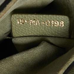 Dior Olive Green Mini Saddle Bag