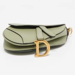 Dior Olive Green Mini Saddle Bag