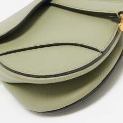 Dior Olive Green Mini Saddle Bag