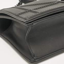 Pre Owned Dior Black Ultra Matte Leather Medium Diorama Shoulder Bag