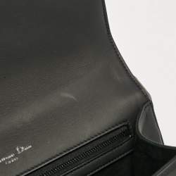 Pre Owned Dior Black Ultra Matte Leather Medium Diorama Shoulder Bag