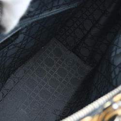 Pre Owned Christian Dior Yellow Cheetah Lady Dior Handbag