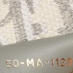 Dior Grey Oblique Embroidered Canvas Medium Book Tote