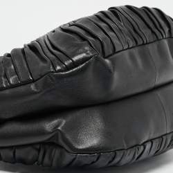 Pre Owned Dior Black Leather Plisse Tote