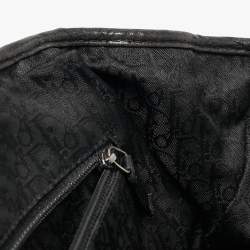 Pre Owned Dior Black Leather Plisse Tote