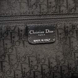 Pre Owned Dior Black Leather Plisse Tote