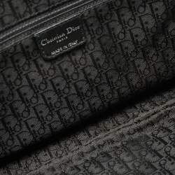 Pre Owned Dior Black Leather Plisse Tote