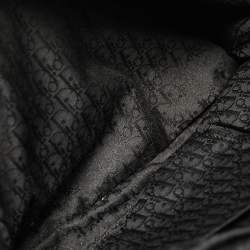 Pre Owned Dior Black Leather Plisse Tote