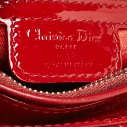 Pre Owned حقيبة ديور ليدي ديور جلد فوشيا كبيرة
