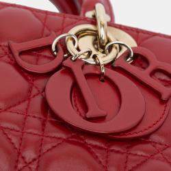 Dior Medium Lambskin Cannage Lady D Joy