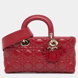 Dior Medium Lambskin Cannage Lady D Joy