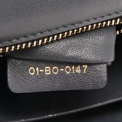 Pre Owned Dior Gold Microcannage Patent Leather Medium Diorama Flap Shoulder Bag