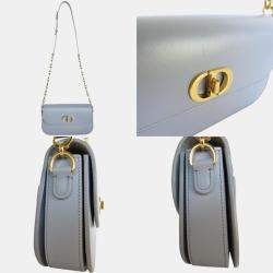Dior Grey  Leather 30 Montaigne Shoulder Bag