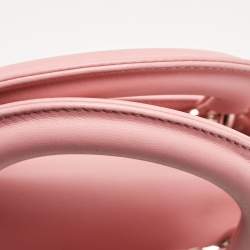 Pre Owned Dior Pink Cannage Leather Medium Lady D-Joy Tote