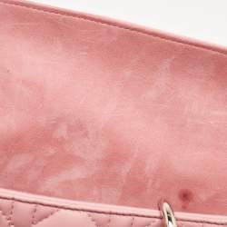 Pre Owned Dior Pink Cannage Leather Medium Lady D-Joy Tote