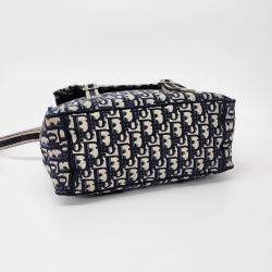 مملوكة مسبقًا حقيبة ديوركامب رسول ديور قماش أزرق كحلي بيج