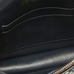 Dior Navy Blue Oblique Canvas and Leather Saddle Pouch Belt Bag