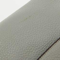 Pre Owned Dior Grey Leather Small Be Dior Top Handle Bag