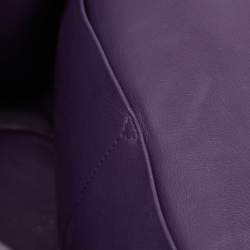 Pre Owned Dior Grey Leather Small Be Dior Top Handle Bag