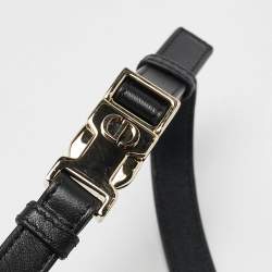 مملوكة مسبقًا Dior Black Cannage Leather Small Vibe Hobo