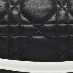 مملوكة مسبقًا Dior Black Cannage Leather Small Vibe Hobo