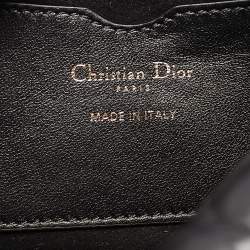 مملوكة مسبقًا Dior Black Cannage Leather Small Vibe Hobo