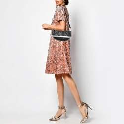 مملوكة مسبقًا Dior Black Cannage Leather Small Vibe Hobo