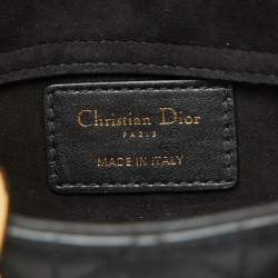 Pre Owned Dior Black Cannage Leather Micro Lady D-Joy Bag
