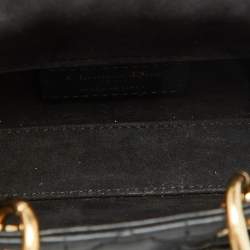 Pre Owned Dior Black Cannage Leather Micro Lady D-Joy Bag