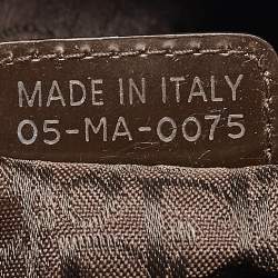 Pre Owned Dior Brown Leather Remove Before Flight Bag