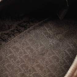 Pre Owned Dior Brown Leather Remove Before Flight Bag