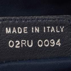 مملوكة مسبقًا Dior Navy Blue Oblique Canvas Trotter Shoulder Bag