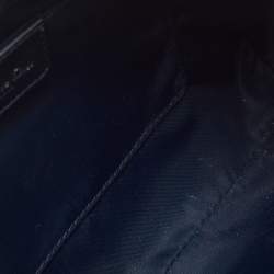 مملوكة مسبقًا Dior Navy Blue Oblique Canvas Trotter Shoulder Bag