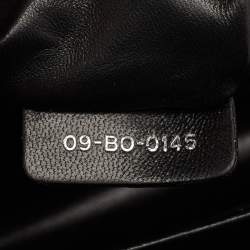 Pre Owned Dior Black Leather and Sequins Medium Diorama Shoulder Bag