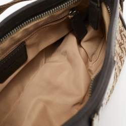 Pre Owned Dior Dark brown/Beige Diorissimo Canvas Street Chic Pochette