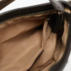 Pre Owned Dior Dark brown/Beige Diorissimo Canvas Street Chic Pochette