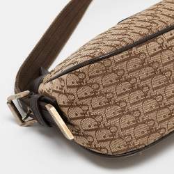 Pre Owned Dior Dark brown/Beige Diorissimo Canvas Street Chic Pochette