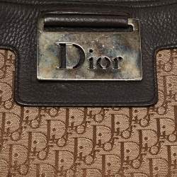 Pre Owned Dior Dark brown/Beige Diorissimo Canvas Street Chic Pochette