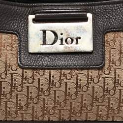 Pre Owned Dior Dark brown/Beige Diorissimo Canvas Street Chic Pochette