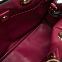 Dior Black Leather Medium Diorissimo Shopper Tote