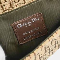 Christian Dior  Beige Canvas Trotter Saddle Belt Bum Bag   