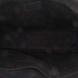 Pre Owned Dior Black Large Ultra Matte Calfskin Cannage Lady Dior